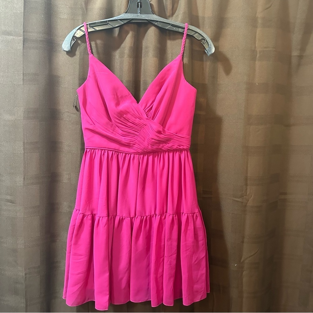 NWOT IEENA for MACDUGGAL 70200 SPAGHETTI STRAP FAUX WRAP DRESS reg $238 - Picture 4 of 7